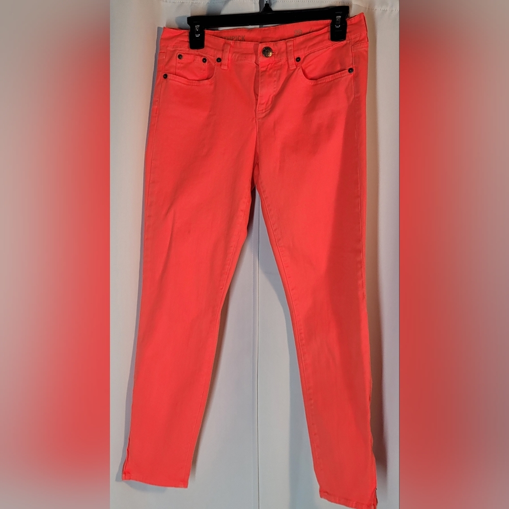 Women's J. Crew 9" Toothpick Jeans. Dark Pink Size 29